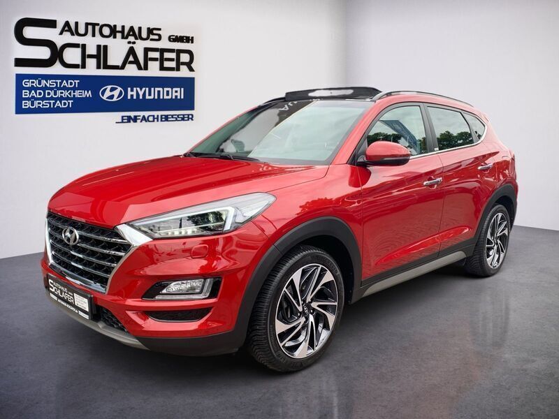 Fiery red / met Gebraucht 2020 Hyundai Tucson Premium SUV | 24.980 € - Bild 1/4