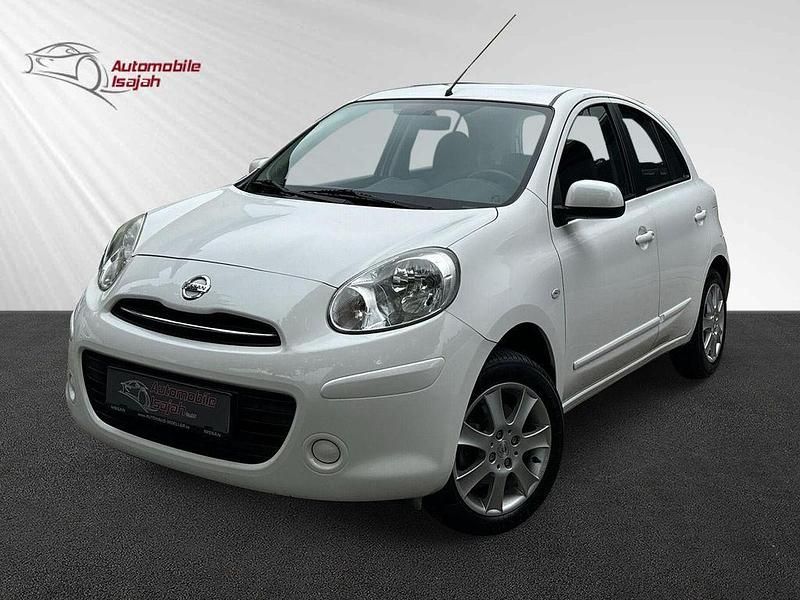 Weiß Gebraucht 2012 Nissan Micra Acenta Kleinwagen | 3.990 € (Fairer Preis) - Bild 1/4