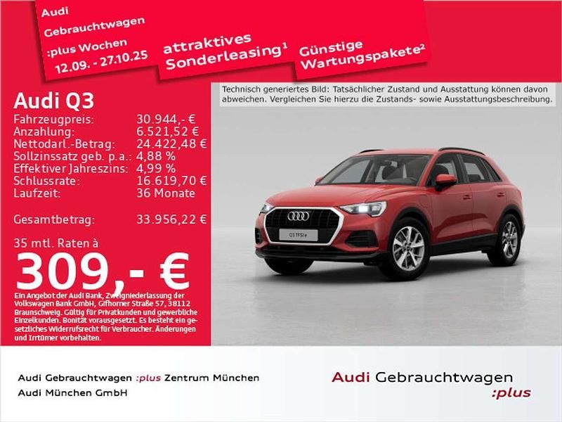 Tangorot metallic Gebraucht 2022 Audi Q3 Ambiente SUV | 30.944 € (Guter Preis) - Bild 1/1