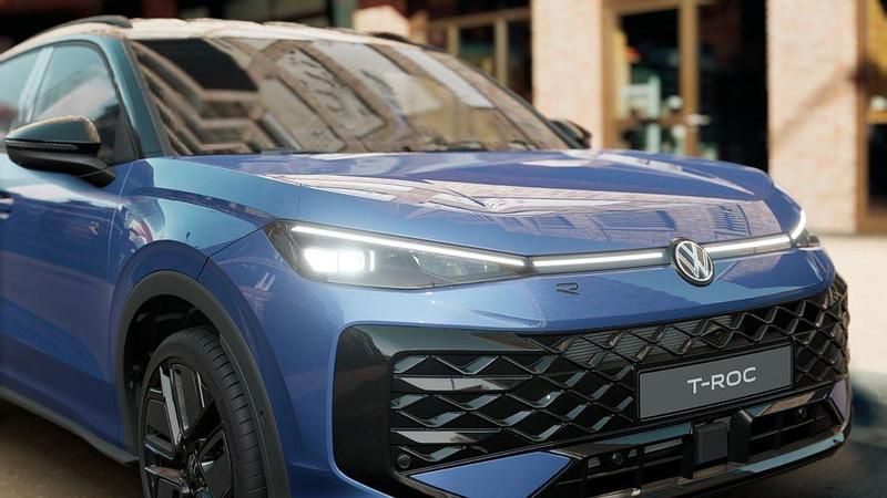 Blau Neu 2025 VW T-Roc R-line SUV | 49.895 € - Bild 1/4