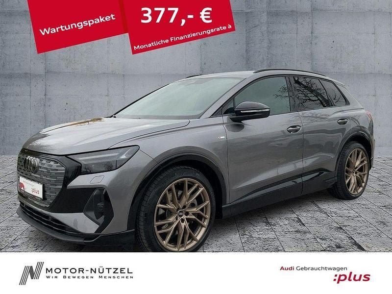 Taifungrau metallic Gebraucht 2022 Audi Q4 e-tron Edition .1 SUV | 36.930 € (Superpreis) - Bild 1/4