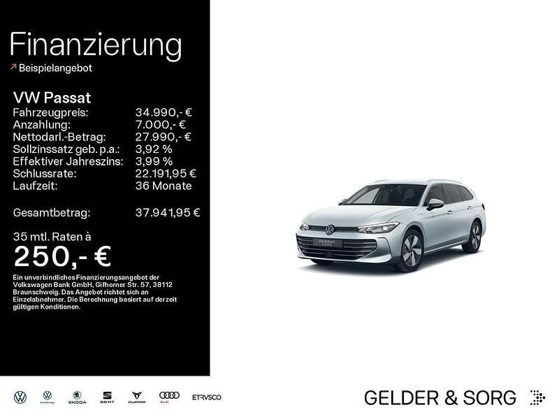 Gebraucht VW Passat Business 204 PS (150 kW) 2025 Oyster silver metallic Kombi