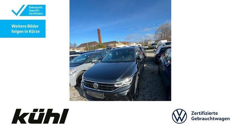 Schwarz Gebraucht 2023 VW Tiguan Allspace R-line SUV | 44.490 € (Teuer) - Bild 1/4