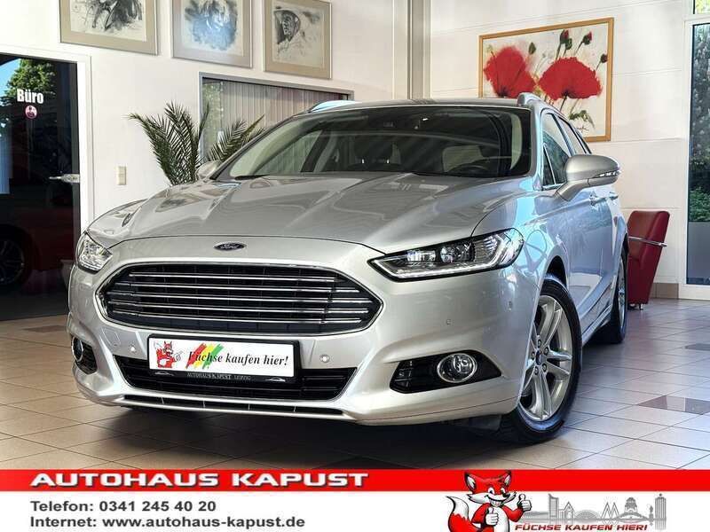 Polarsilber metallic Gebraucht 2018 Ford Mondeo Titanium Kombi | 15.990 € (Fairer Preis) - Bild 1/3