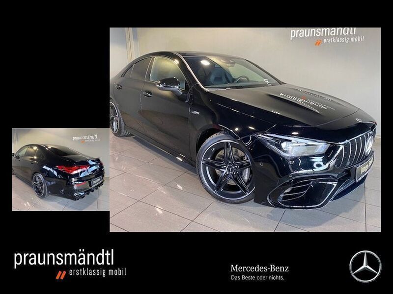 Nachtschwarz Gebraucht 2023 Mercedes CLA45 AMG AMG Coupé | 53.900 € (Guter Preis) - Bild 1/4