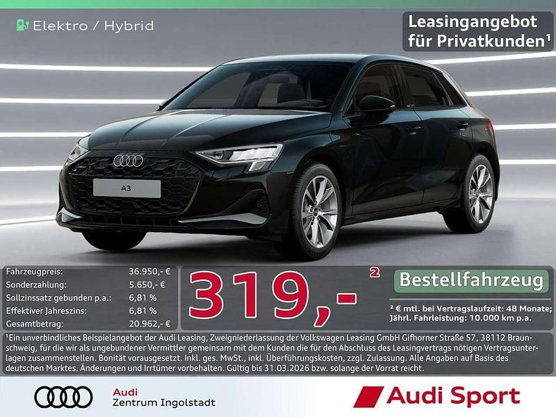 Brillantschwarz Neu 2025 Audi A3 Limousine | 36.950 € (Guter Preis) - Bild 1/3