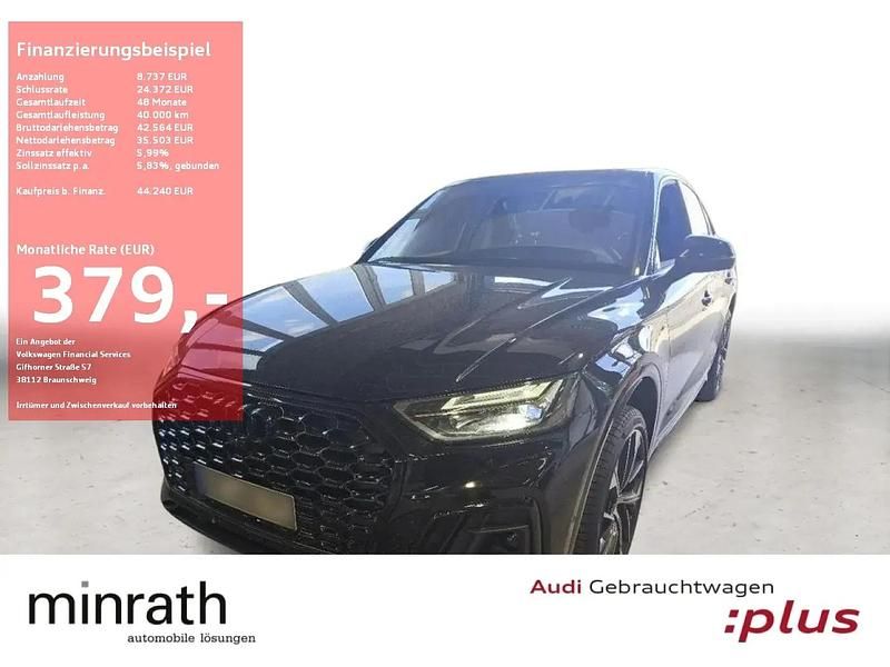 Schwarz Gebraucht 2023 Audi Q5 Sportback S-Line SUV | 44.239 € (Fairer Preis) - Bild 1/4