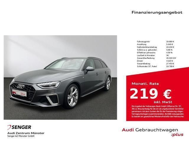 Daytonagrau perleffekt Gebraucht 2023 Audi A4 S-Line Kombi | 29.880 € (Superpreis) - Bild 1/4