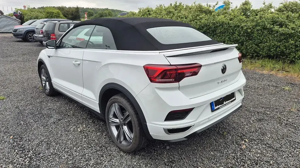 Gebraucht VW T-Roc Cabriolet R-line 150 PS (110 kW) 2021 Weiß Cabrio