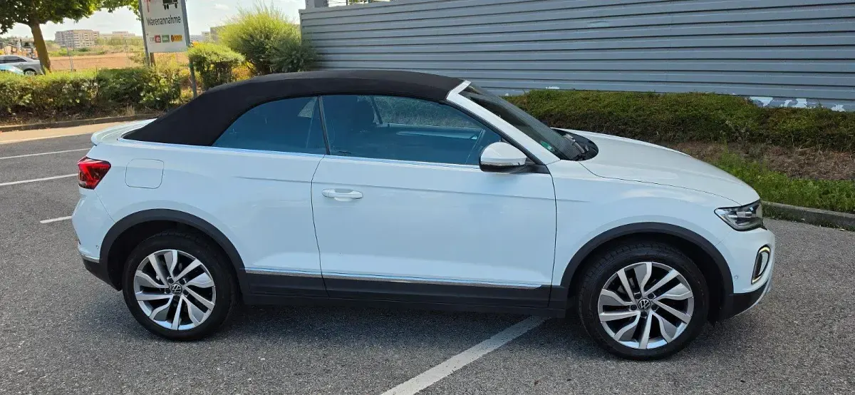 Gebraucht VW T-Roc Cabriolet Style 150 PS (110 kW) 2022 Weiß Cabrio