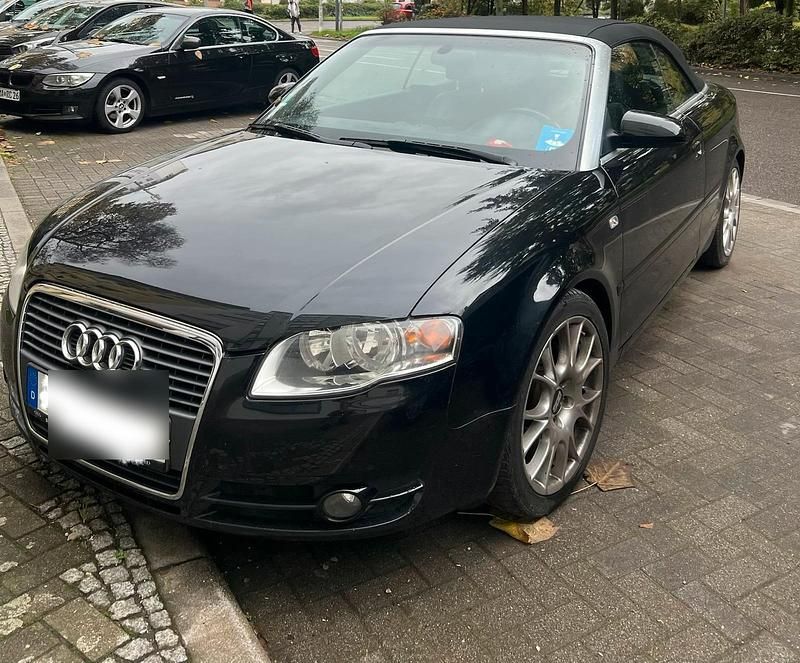 Schwarz Gebraucht 2008 Audi A4 Cabriolet S-Line Cabrio | 4.800 € (Guter Preis) - Bild 1/4