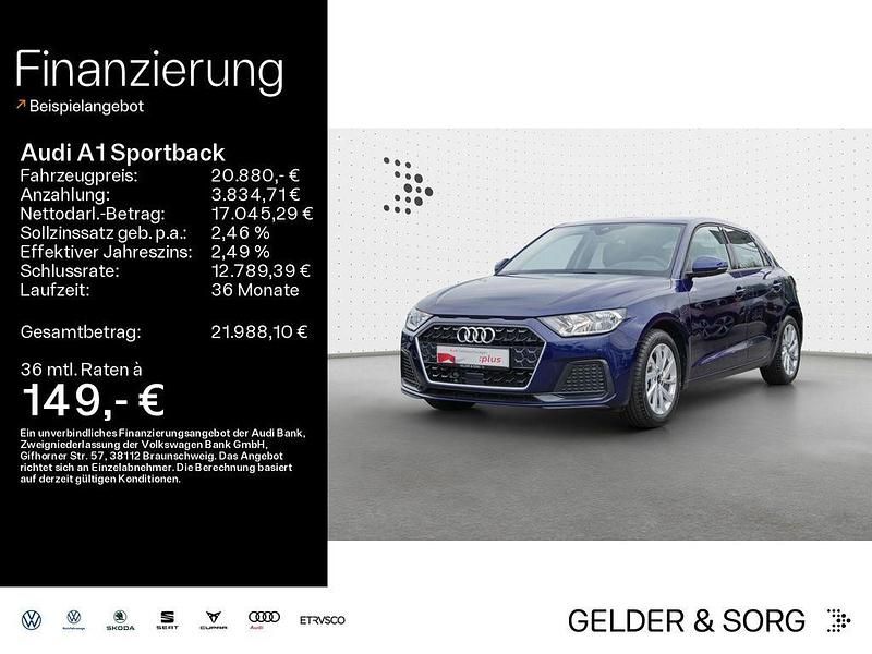 Blau Gebraucht 2025 Audi A1 Sportback Advanced Kleinwagen | 20.880 € (Guter Preis) - Bild 1/4