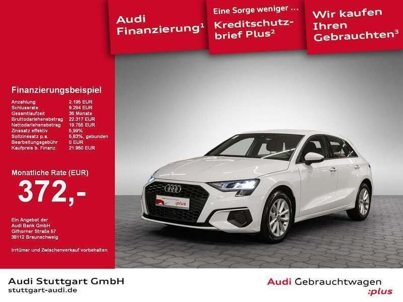 Gebraucht Audi A3 Sportback 150 PS (110 kW) 2020 Weiß Kleinwagen