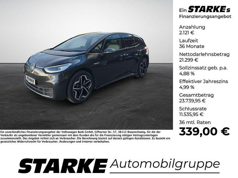 Mangangrau metallic Gebraucht 2021 VW ID.3 Pro Performance Kleinwagen | 23.420 € (Fairer Preis) - Bild 1/4