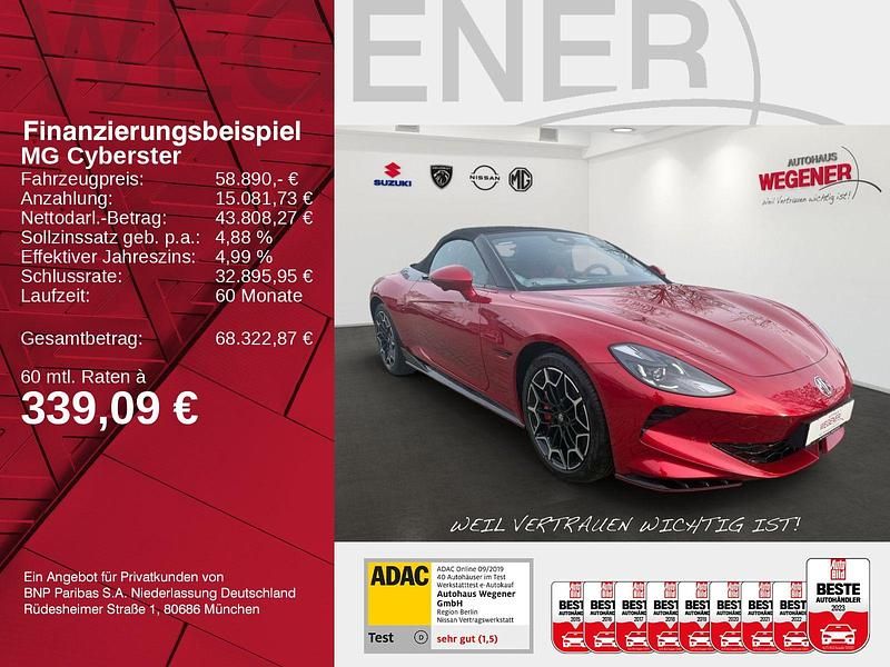 Gebraucht MG Cyberster 250 kW (340 PS) 2025 Diamond red Cabrio