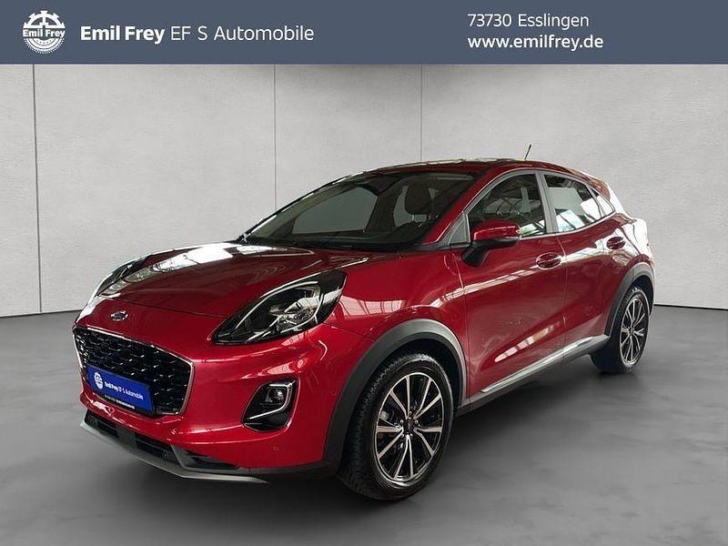 Rot Gebraucht 2021 Ford Puma Titanium SUV | 16.490 € (Superpreis) - Bild 1/4