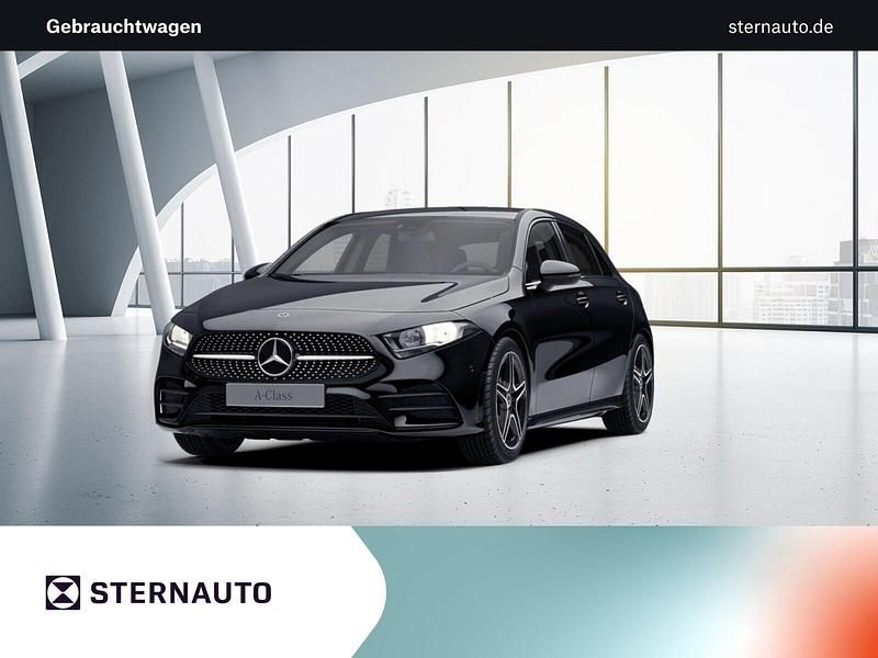 Unilack nachtschwarz Gebraucht 2021 Mercedes A250 AMG Limousine | 23.919 € (Superpreis) - Bild 1/4
