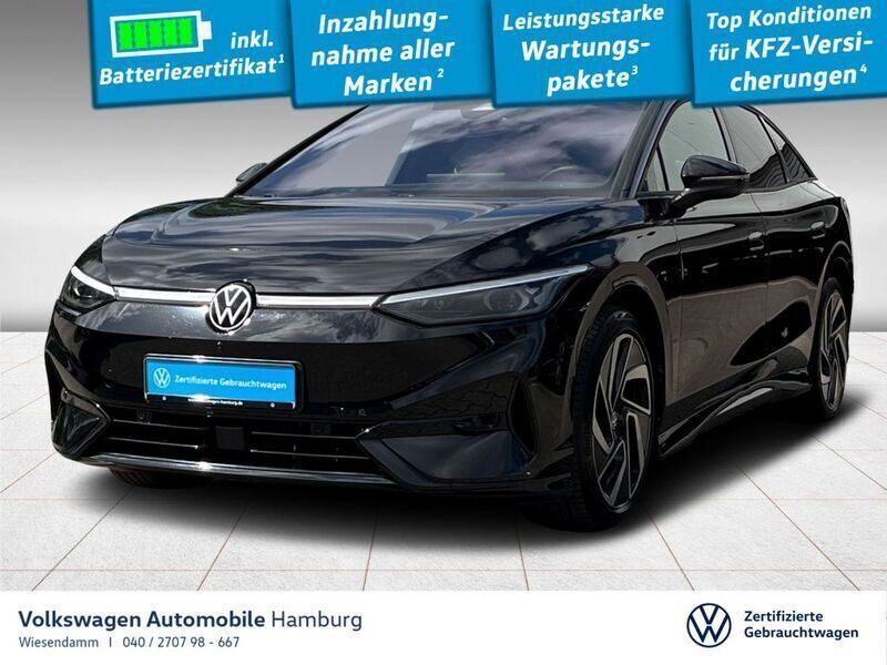0e grenadillschwarz metallic Gebraucht 2023 VW ID.7 Pro Limousine | 44.940 € (Fairer Preis) - Bild 1/3