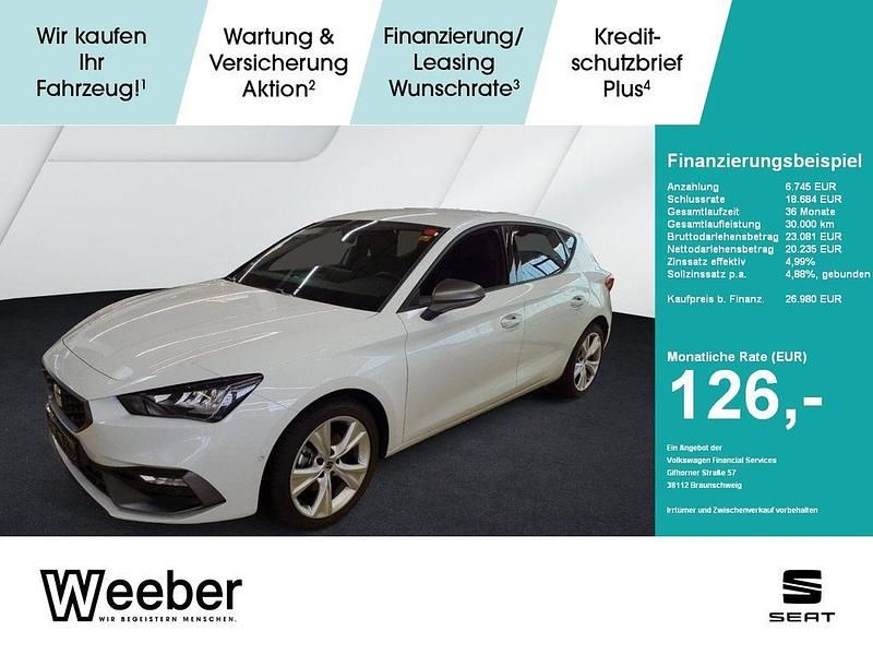 Weiß Gebraucht 2025 Seat Leon CONNECT Limousine | 26.980 € (Guter Preis) - Bild 1/4
