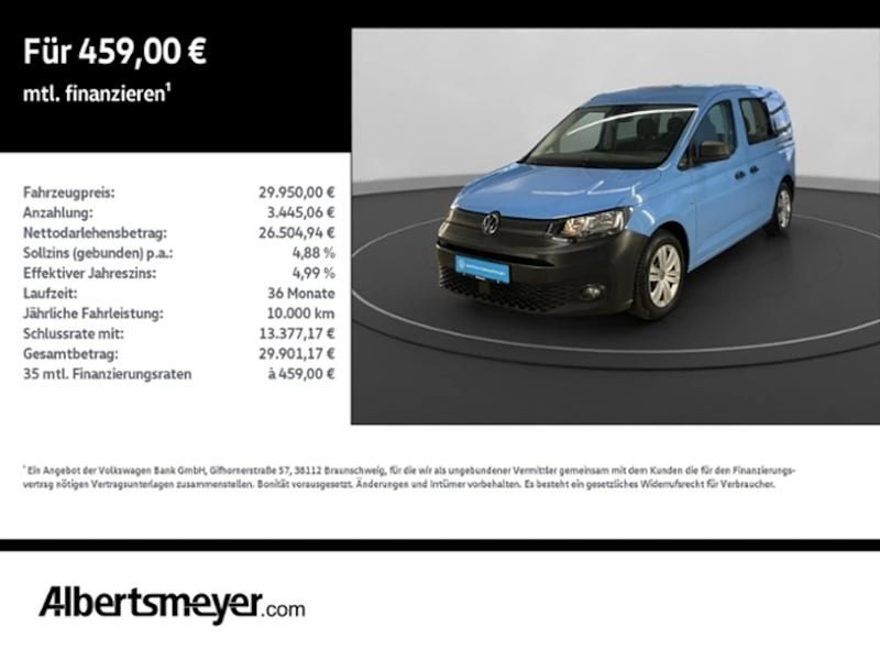 Gebraucht VW Caddy Basis 122 PS (89 kW) 2022 Blau Van / Kleinbus
