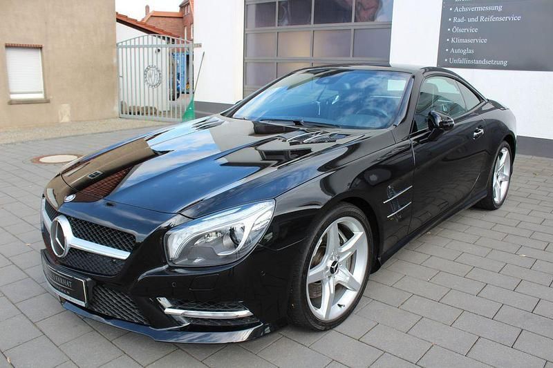 Schwarz Gebraucht 2012 Mercedes SL350 AMG line Cabrio | 39.990 € (Teuer) - Bild 1/4
