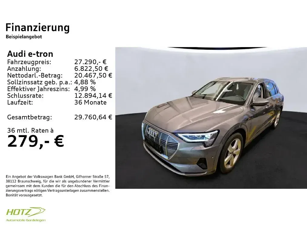 Gebraucht Audi e-tron Advanced 230 kW (313 PS) 2022 Taifungrau metallic SUV