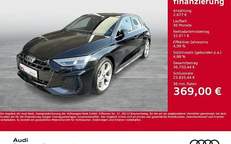 Gebraucht Audi A3 S-Line 150 PS (110 kW) 2025 Schwarz Limousine