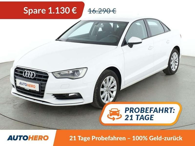 Ibisweiss Gebraucht 2015 Audi A3 Attraction Limousine | 15.160 € (Fairer Preis) - Bild 1/3