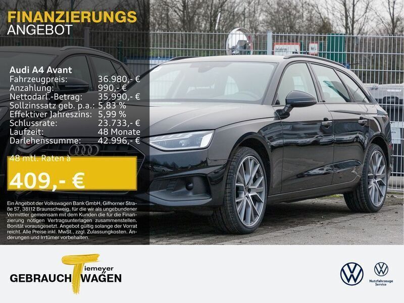 Schwarz Gebraucht 2024 Audi A4 Business Kombi | 36.980 € (Etwas zu teuer) - Bild 1/4
