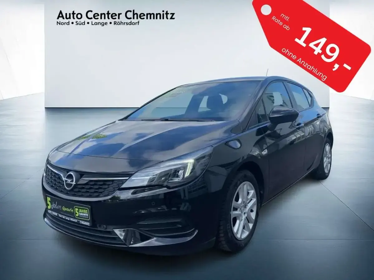Brugt Opel Astra Edition 131 HK (96 kW) 2021 Sort Sedan