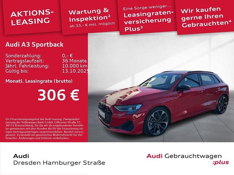 Rot Gebraucht 2025 Audi A3 Sportback Advanced Plus Limousine | 37.490 € (Etwas zu teuer) - Bild 1/3