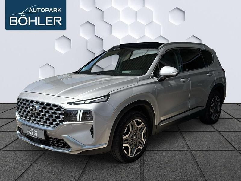 Met (silber Gebraucht 2021 Hyundai Santa Fe Prime SUV | 35.900 € (Etwas zu teuer) - Bild 1/3