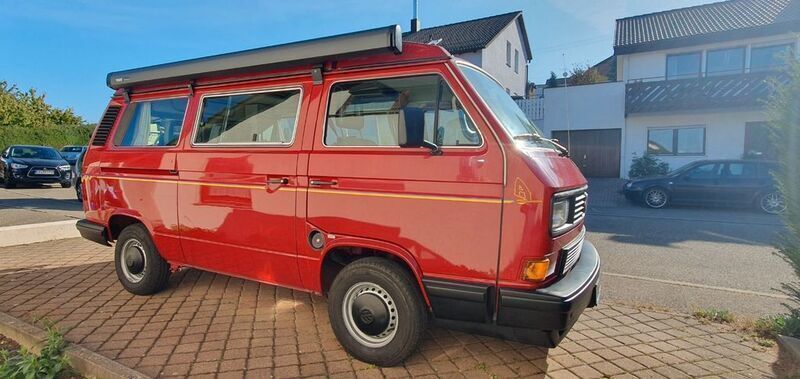Rot Gebraucht 1989 VW T3 California Van | 22.900 € - Bild 1/4