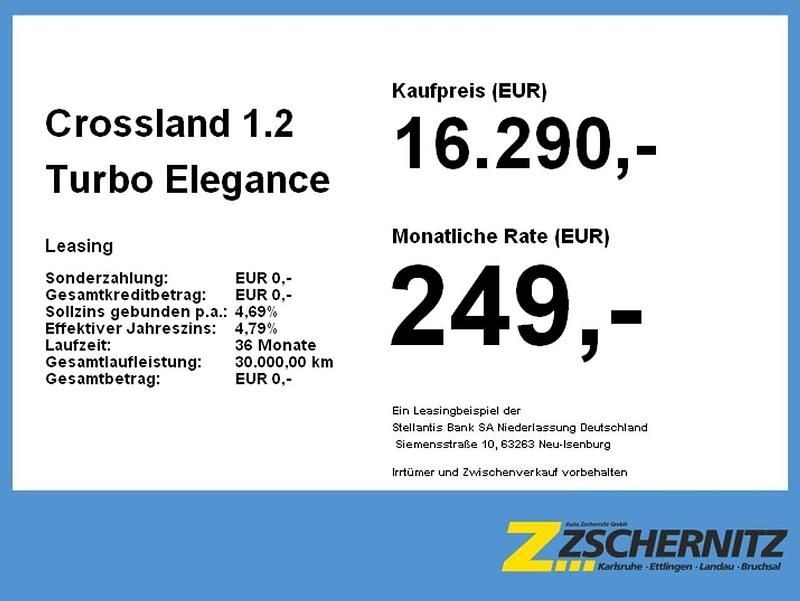 Gebraucht Opel Crossland X Elegance 131 PS (96 kW) 2022 Nautic blau SUV