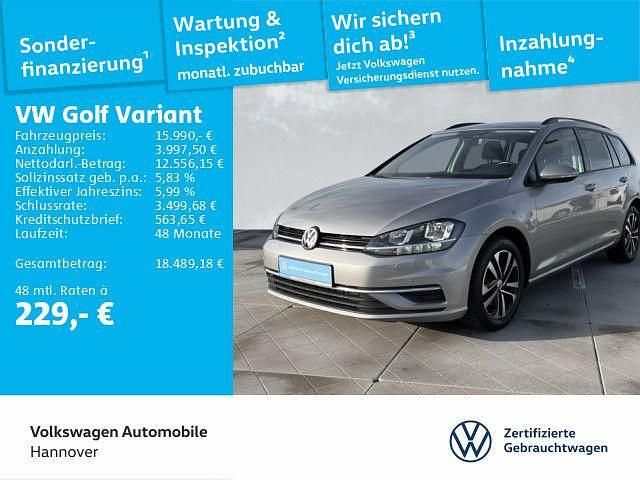 Silber Gebraucht 2020 VW Golf VII United Kombi | 15.990 € (Guter Preis) - Bild 1/4