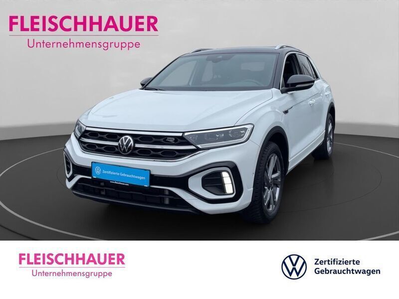 Pure white Gebraucht 2024 VW T-Roc R-line SUV | 31.390 € (Fairer Preis) - Bild 1/4