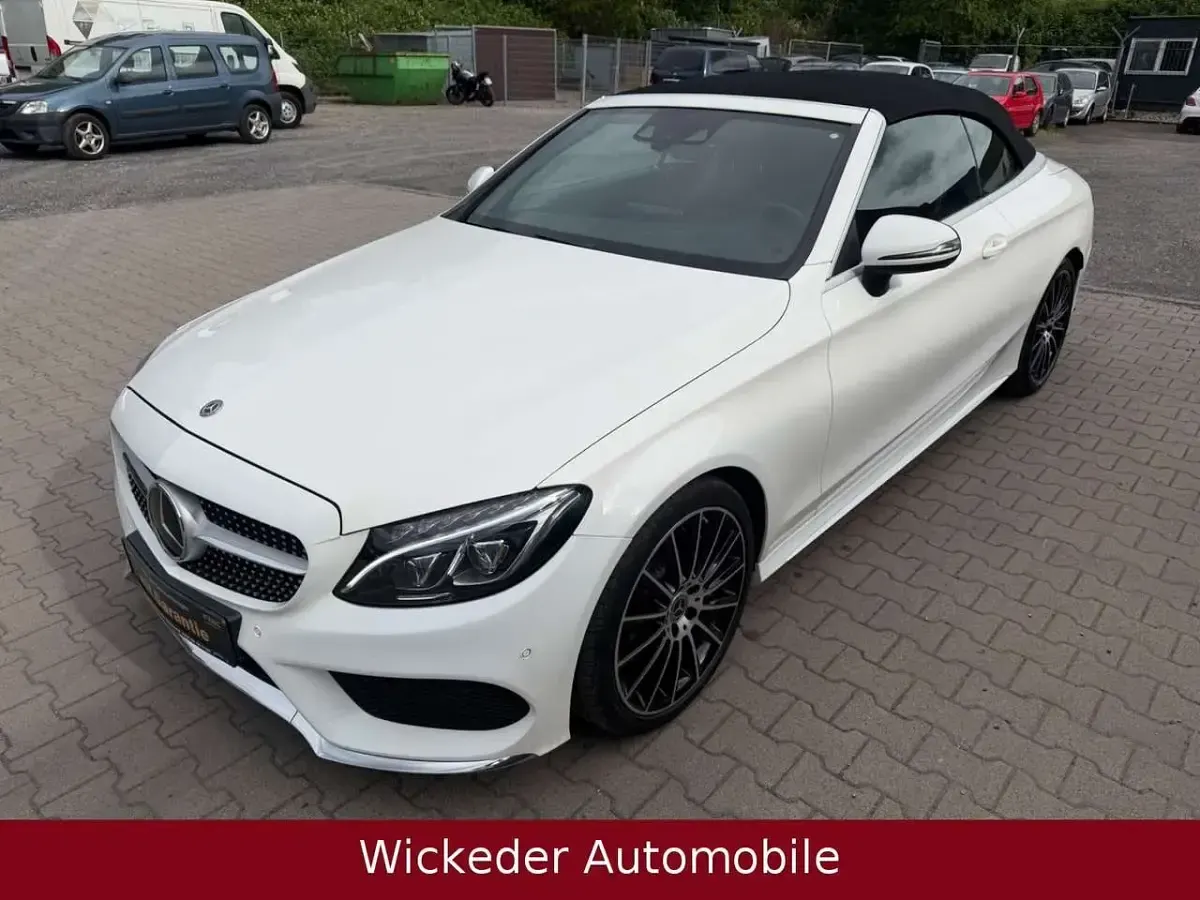 Gebraucht Mercedes C300 AMG line 245 PS (180 kW) 2018 Polarweiss Cabrio