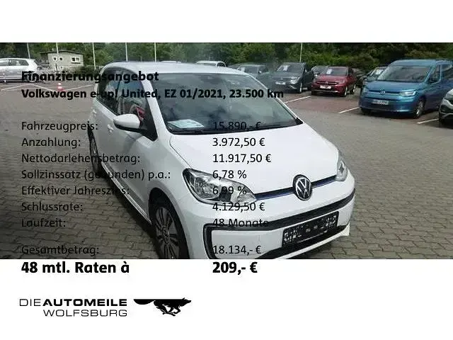 Gebraucht VW e-up! United 61 kW (83 PS) 2021 Andere Kleinwagen
