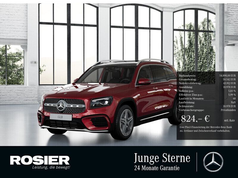 Rot / manufaktur patagonienrot (metallic) Gebraucht 2024 Mercedes GLB250 AMG SUV | 54.890 € (Teuer) - Bild 1/4