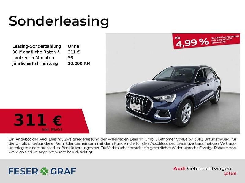 Navarrablau metallic Gebraucht 2025 Audi Q3 Ambiente SUV | 38.480 € (Guter Preis) - Bild 1/1