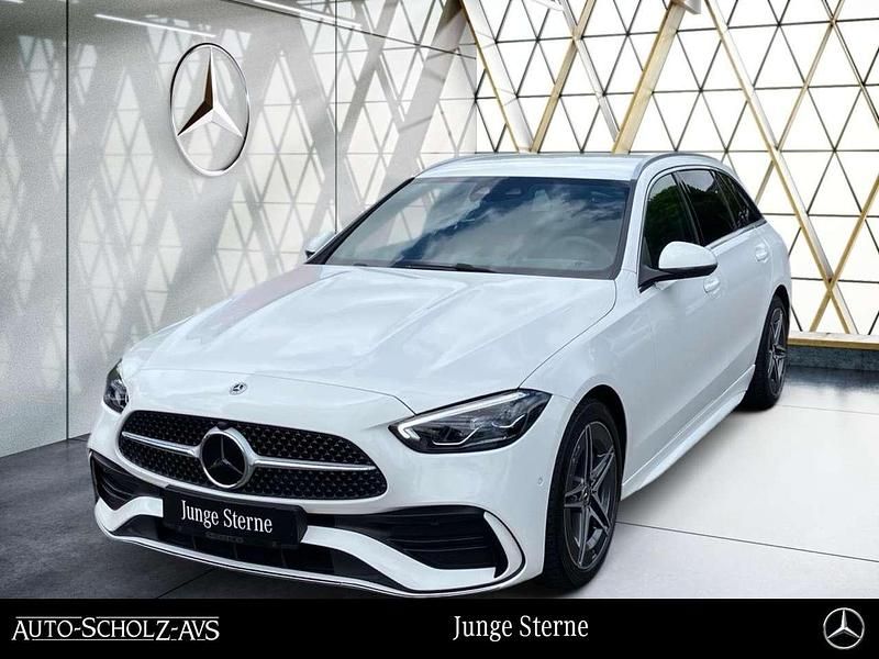 Unilack polarweiß Gebraucht 2024 Mercedes C220 AMG Kombi | 39.654 € (Fairer Preis) - Bild 1/4