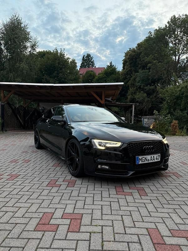 Schwarz Gebraucht 2014 Audi A5 Sportback S-Line Limousine | 12.450 € (Guter Preis) - Bild 1/4