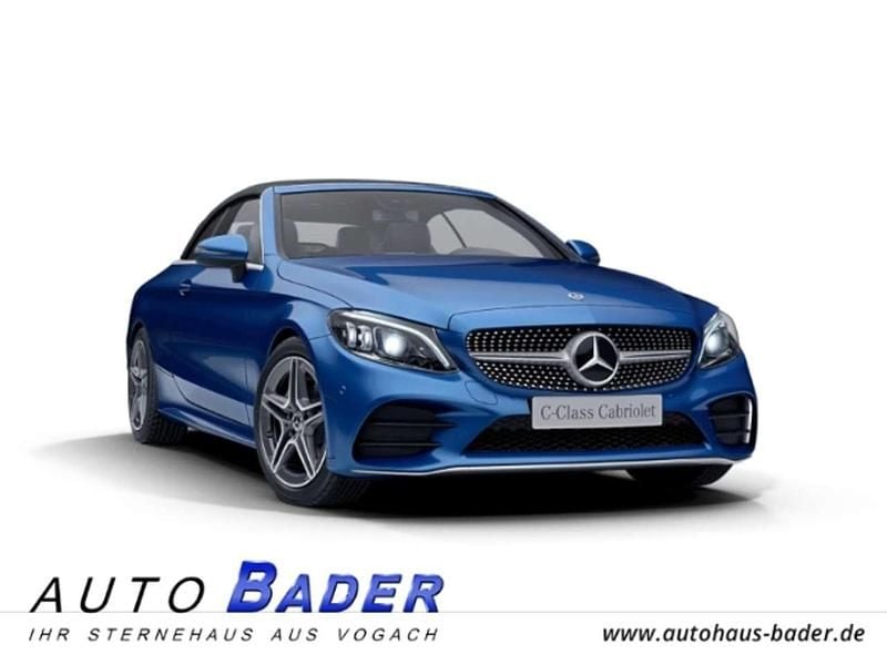 Blau Gebraucht 2022 Mercedes C220 AMG line Cabrio | 42.990 € (Fairer Preis) - Bild 1/4