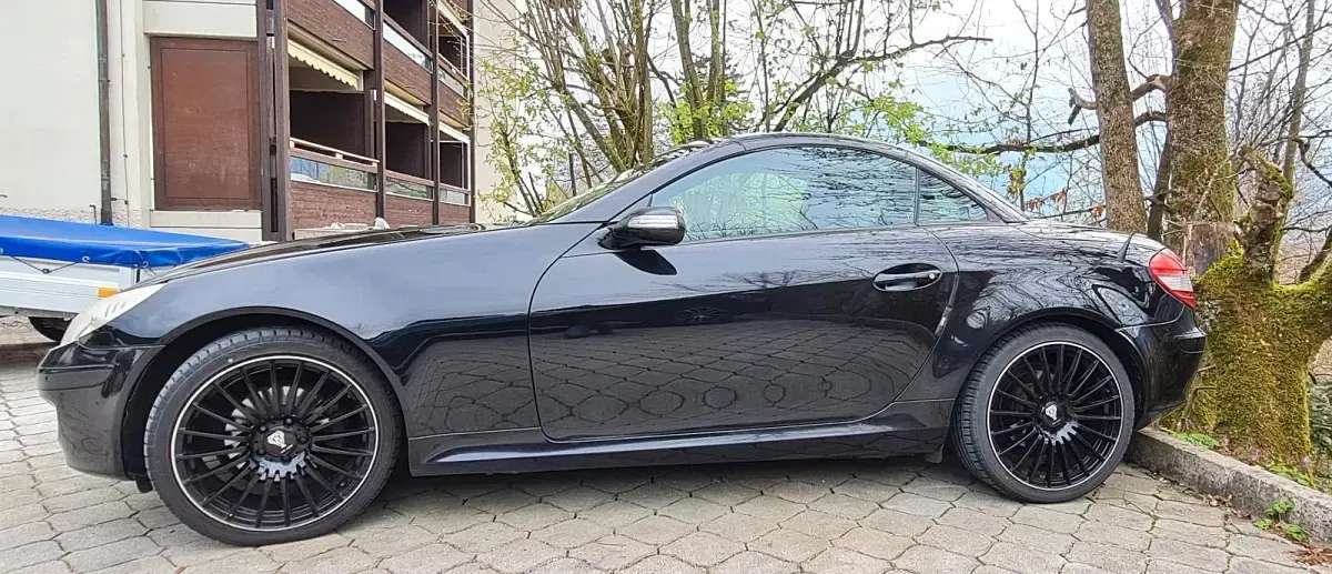 Gebraucht Mercedes SLK200 164 PS (120 kW) 2006 Schwarz Cabrio