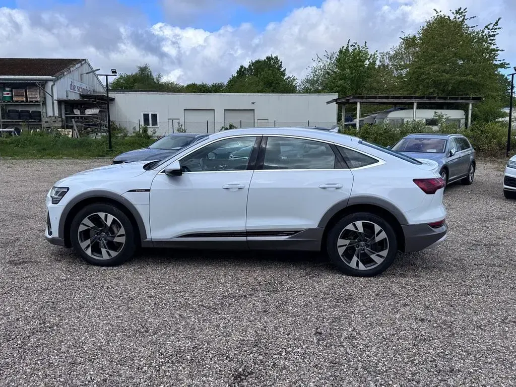 Brugt Audi e-tron Sportback S-Line 230 kW (313 HK) 2020 Hvid SUV