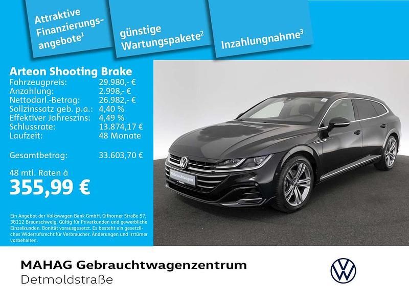Deep black perleffekt Gebraucht 2022 VW Arteon R-line Kombi | 29.980 € (Fairer Preis) - Bild 1/2