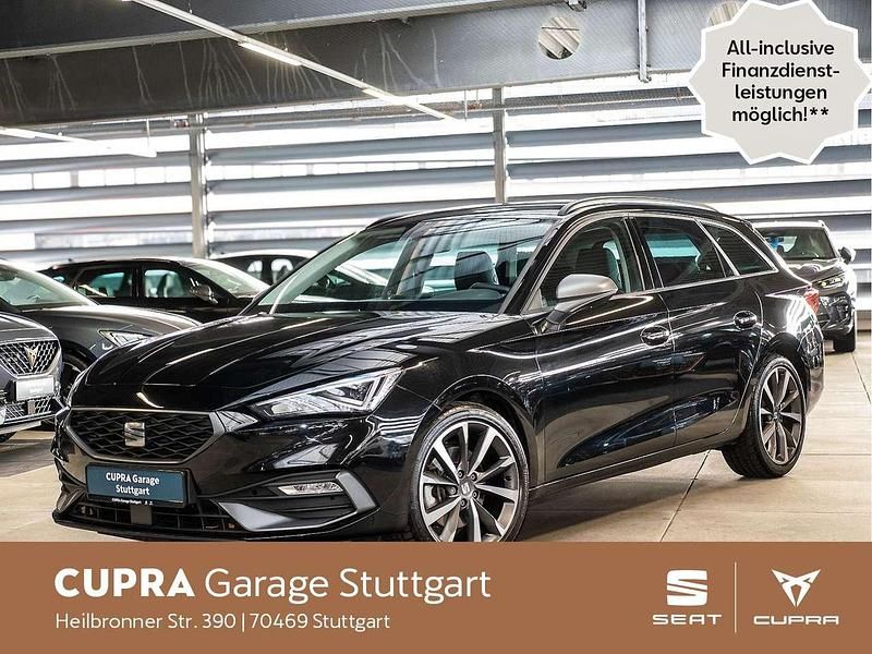 Midnight schwarz metallic Gebraucht 2022 Seat Leon FR Kombi | 25.930 € (Fairer Preis) - Bild 1/4