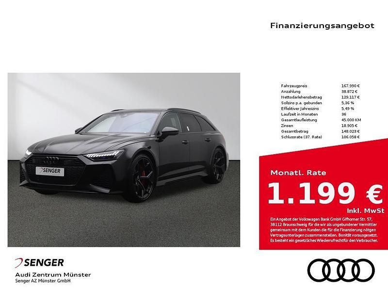 Schwarz Neu 2025 Audi RS6 Performance Kombi | 167.990 € (Teuer) - Bild 1/4