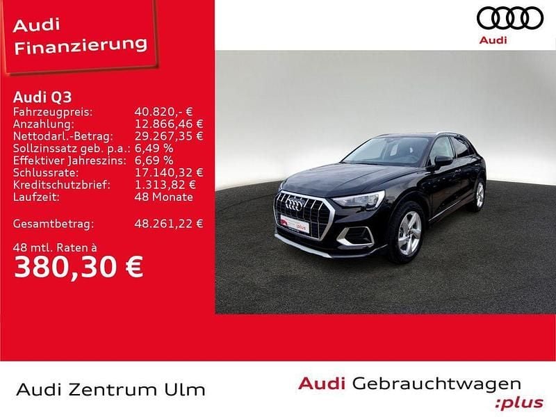 Mythosschwarz metallic Gebraucht 2025 Audi Q3 Advanced Plus SUV | 40.820 € (Fairer Preis) - Bild 1/4