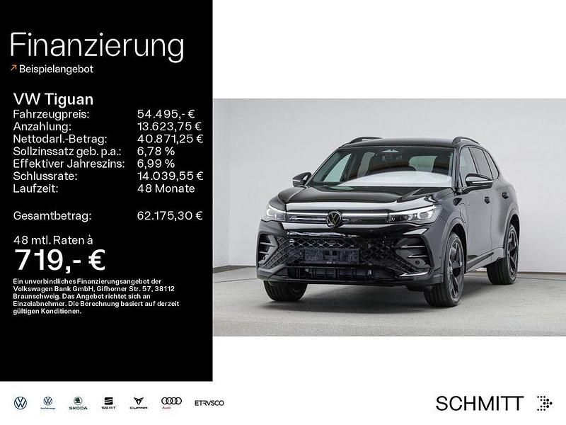 Schwarz Gebraucht 2025 VW Tiguan R-line SUV | 54.495 € (Etwas zu teuer) - Bild 1/4